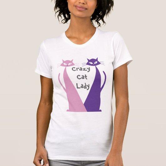 Crazy Cat Lady T-shirt (Voorkant)