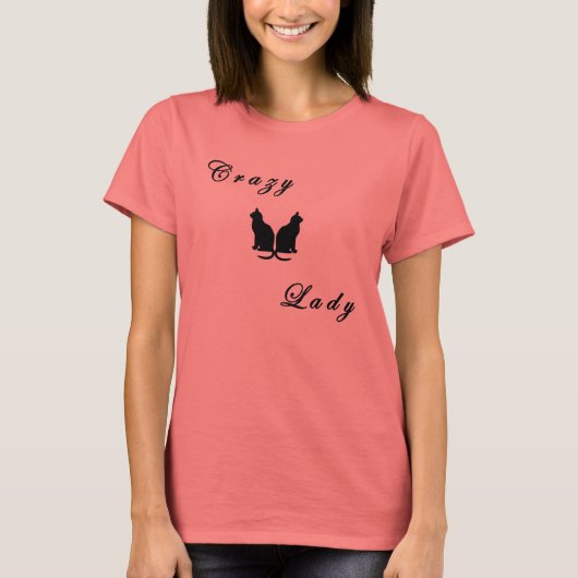 Crazy Cat Lady T T-shirt (Voorkant)