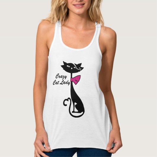 Crazy Cat Lady Tanktop (Voorkant)