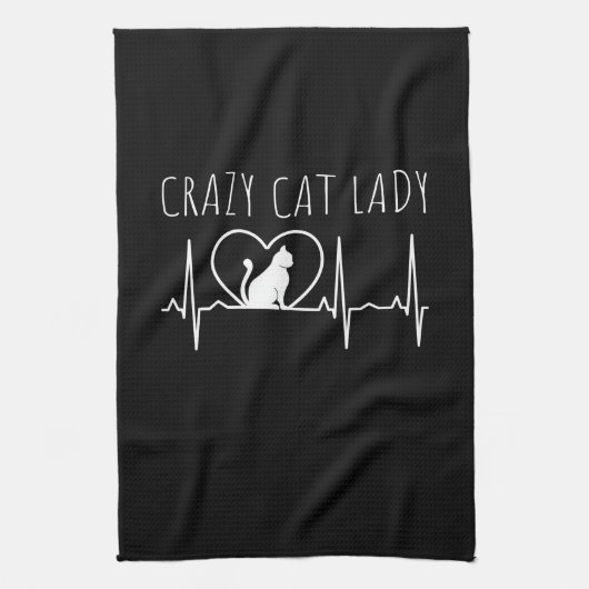 Crazy Cat Lady Theedoek (Verticaal)