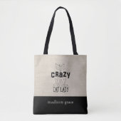 Crazy Cat Lady Tote Bag (Voorkant)