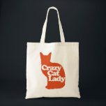 Crazy cat lady tote bag<br><div class="desc">dierenvriend van een gekke kattenvrouw</div>