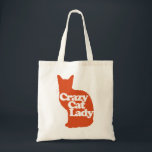 Crazy cat lady tote bag<br><div class="desc">dierenvriend van een gekke kattenvrouw</div>