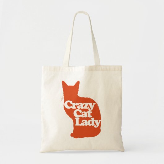 Crazy cat lady tote bag (Voorkant)
