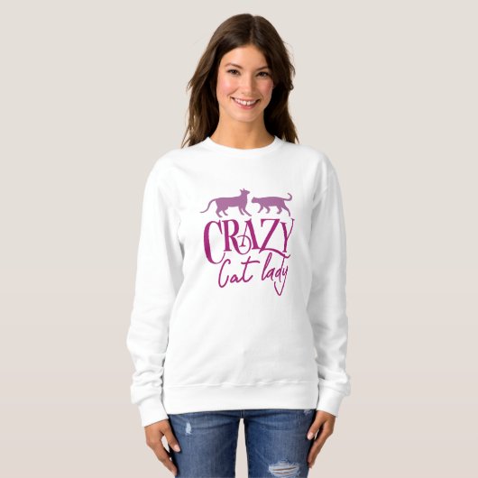 Crazy Cat Lady Trui (Voorkant volledig)