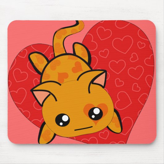 Crazy Cat Lady Ultra Schattige Kawaii Anime Kat Muismat (Voorkant)