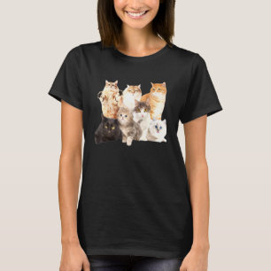 Crazy Cat Lady Veel katten koken dierpartij T-shirt