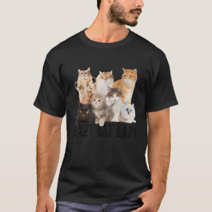 Crazy Cat Lady Veel Katten Leuke Dieren Party Desi T-shirt