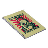 Crazy Cat Lady voor Kamala 2024 Notitieboek (Rechterzijde)