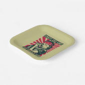 Crazy Cat Lady voor Kamala 2024 Papieren Bordje (Gebogen)