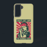 Crazy Cat Lady voor Kamala 2024 Samsung Galaxy Hoesje<br><div class="desc">Crazy Cat Lady voor Kamala 2024</div>