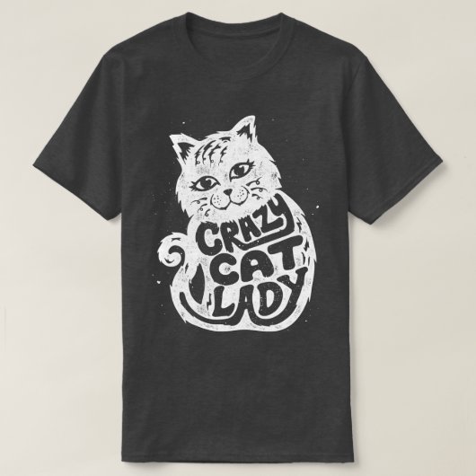 Crazy Cat Lady voor vrouwen Kinder Cat Lover Gift T-shirt (Design voorkant)