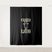 Crazy Cat Lady Wandkleed (Voorkant)