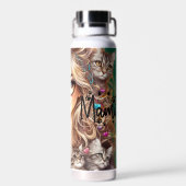 Crazy Cat Lady  Waterfles (Achterkant)