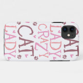 Crazy Cat Lady (wit) iPhone 5 Hoesje-Mate Hoesje (Achterkant (horizontaal))