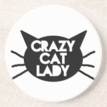 Crazy Cat Lady Zandsteen Onderzetter<br><div class="desc">Geweldig ontwerp voor elke Crazy Cat Lady</div>