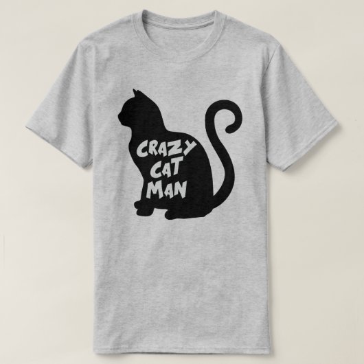 CRAZY CAT-MAN T-SHIRT (Design voorkant)