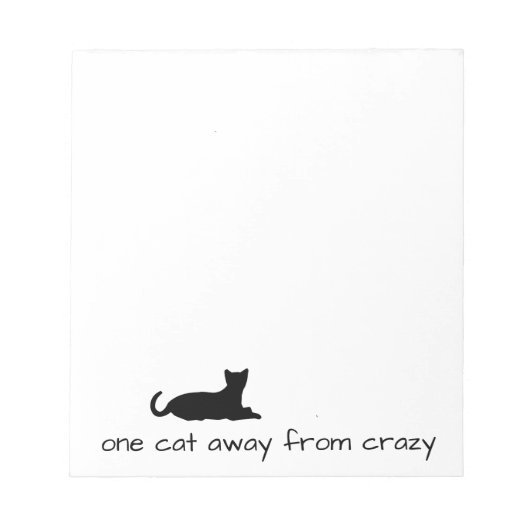 Crazy Cat Notitieblok (Voorkant)