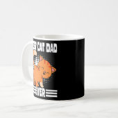 Crazy Cat Pap Kat Vader Beste Kat Vader ooit Koffiemok (Voorkant links)