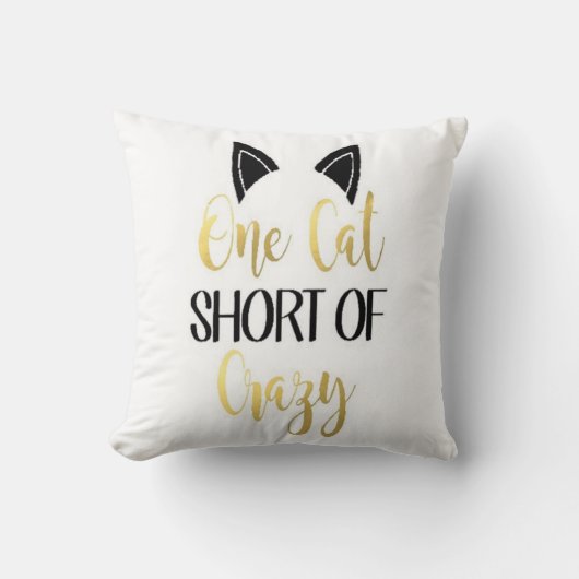 Crazy Cat Person Pillow Kussen (Voorkant)