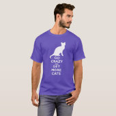 Crazy Cat Person T-shirt (Voorkant volledig)