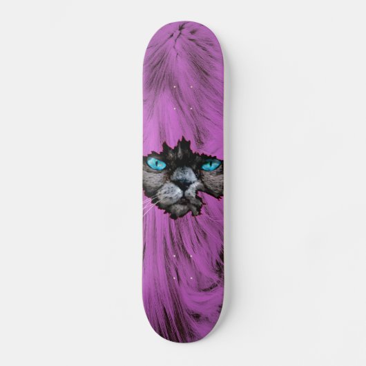 Crazy Cat Persoonlijk Skateboard (Voorkant)
