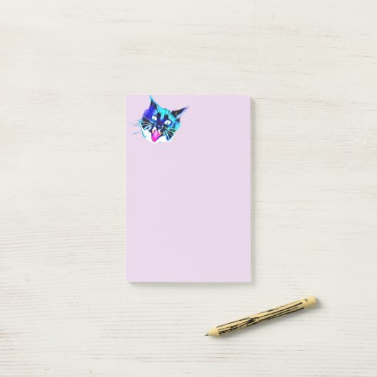 Crazy Cat Post-It Notes (Op bureau)