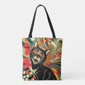 Crazy Cat Tote Bag (Achterkant)