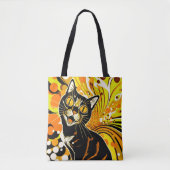 Crazy Cat Tote Bag (Voorkant)