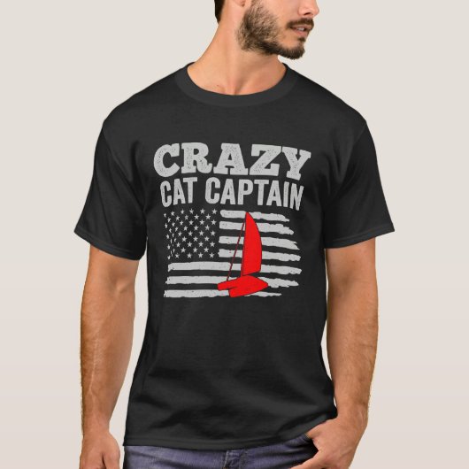 Crazy Catamaran Captain Sailing Sailor  5 T-shirt (Voorkant)