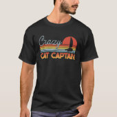 Crazy Catamaran Captain Sailing Sailor T-shirt (Voorkant)