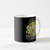Crazy Catcher Softball Bat Ball Baseball Vrouwen Koffiemok (Voorkant rechts)