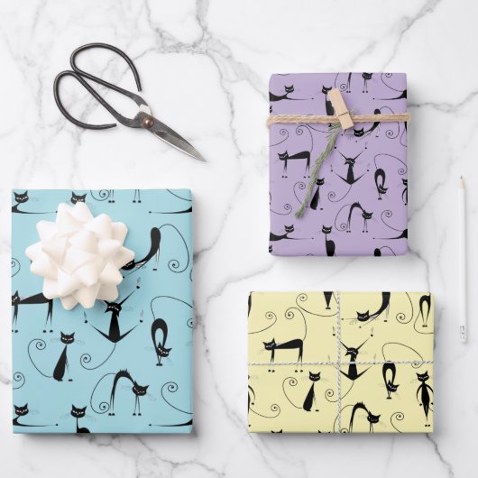 Crazy Cats Design inpakpapier Vel (Voorkant)