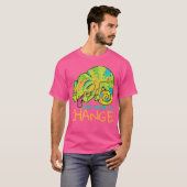 Crazy Chameleon I Lizard I Chameleon T-shirt (Voorkant volledig)