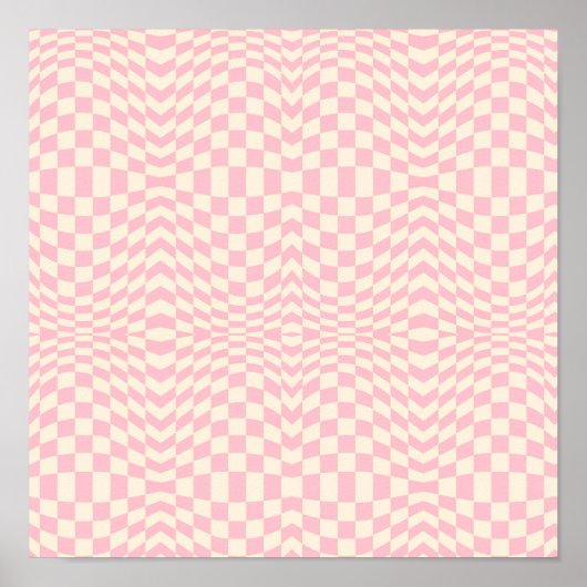 Crazy Checkerboard Design Poster (Voorkant)