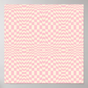 Crazy Checkerboard Ontwerp Poster
