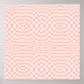Crazy Checkerboard Ontwerp Poster
