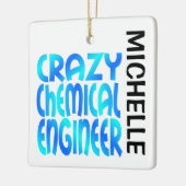 Crazy Chemical Engineer CUSTOM Keramisch Ornament (Links)