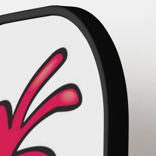 Crazy Chicken Bird Funny Cartoon Pickleball Paddle (Links Detail)