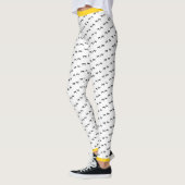 Crazy Chicken Foot Prints Yellow Pop Leggings (Links)