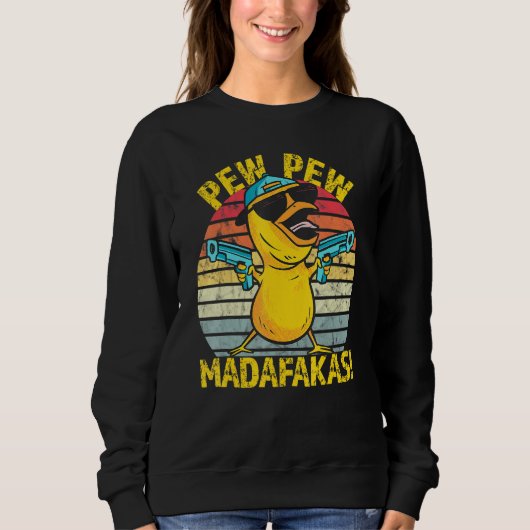 Crazy Chicken Gangster Pew Pew Madafakas Trui (Voorkant)