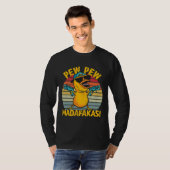 Crazy Chicken Gangster Pew Pew T-shirt (Voorkant volledig)