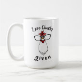 Crazy Chicken Lady Antisocial Farmer Boerderij Koffiemok (Links)