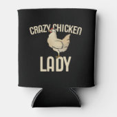 Crazy Chicken Lady Blikjeskoeler (Voorkant)