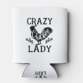 Crazy Chicken Lady Blikjeskoeler (Achterkant)