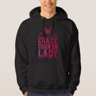 Crazy Chicken Lady Boerderij Poultry Farmer Hoodie