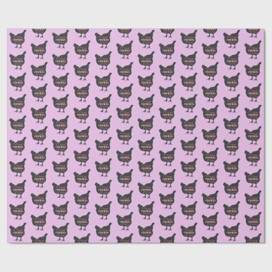 Crazy Chicken Lady Cadeaupapier (Vlak)