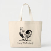 Crazy Chicken Lady Canvas tas (Voorkant)