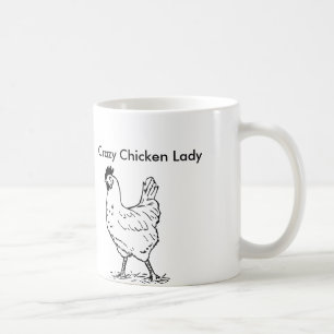 Crazy Chicken Lady Coffee Mok