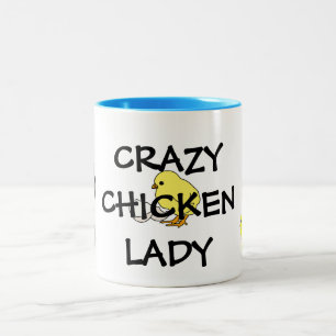 Crazy Chicken Lady Coffee Mok